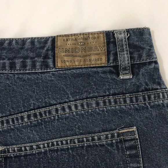 🌊 Union Bay Dark Wash Denim Shorts Size 11 - Picture 4 of 10